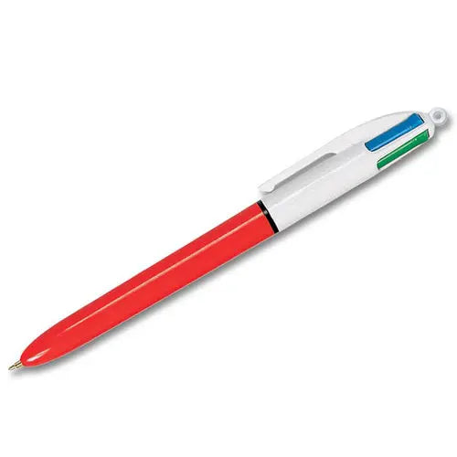 Stylo bille 4 couleurs - Écriture fine - BIC