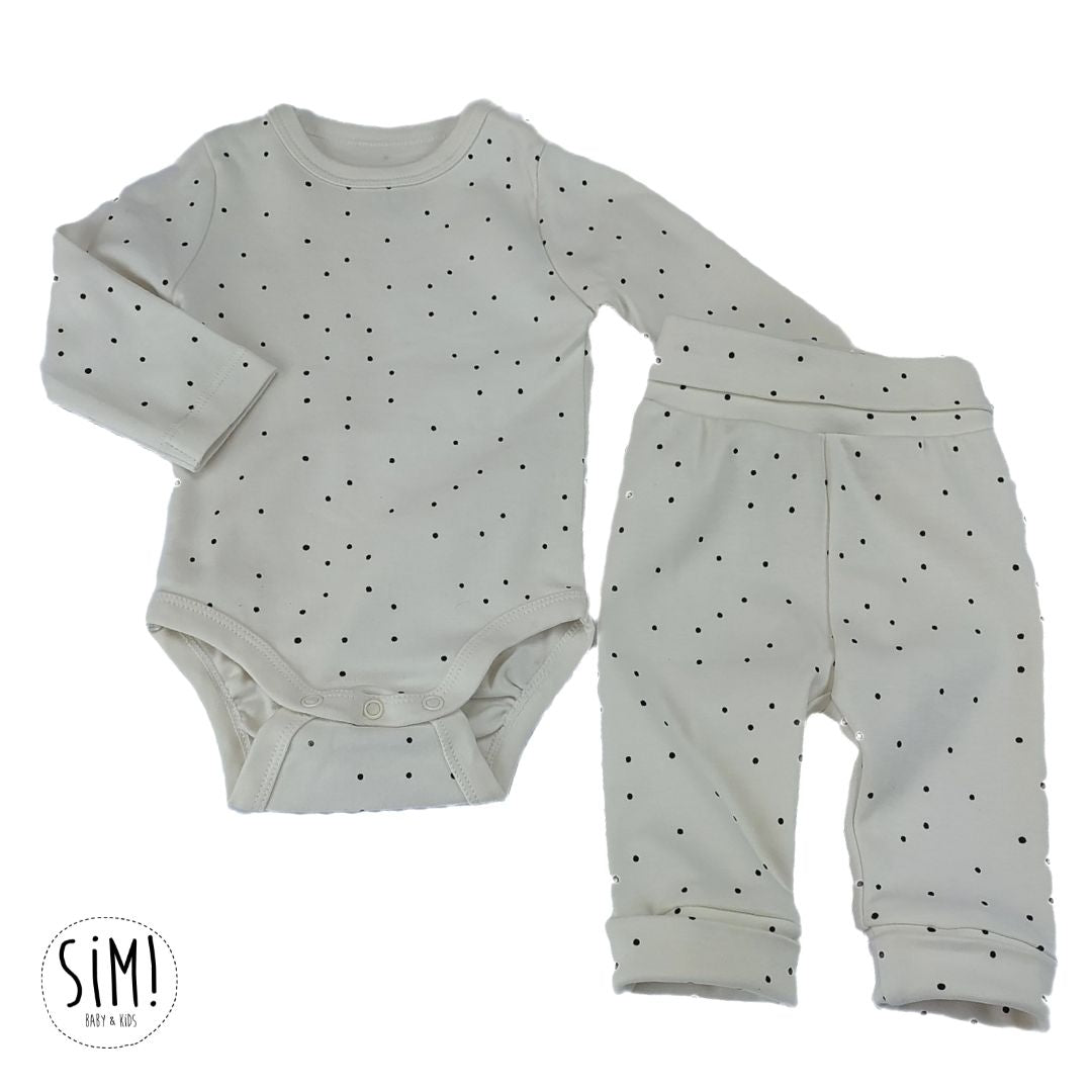 Ensemble 2 pièces imprimé ECRU