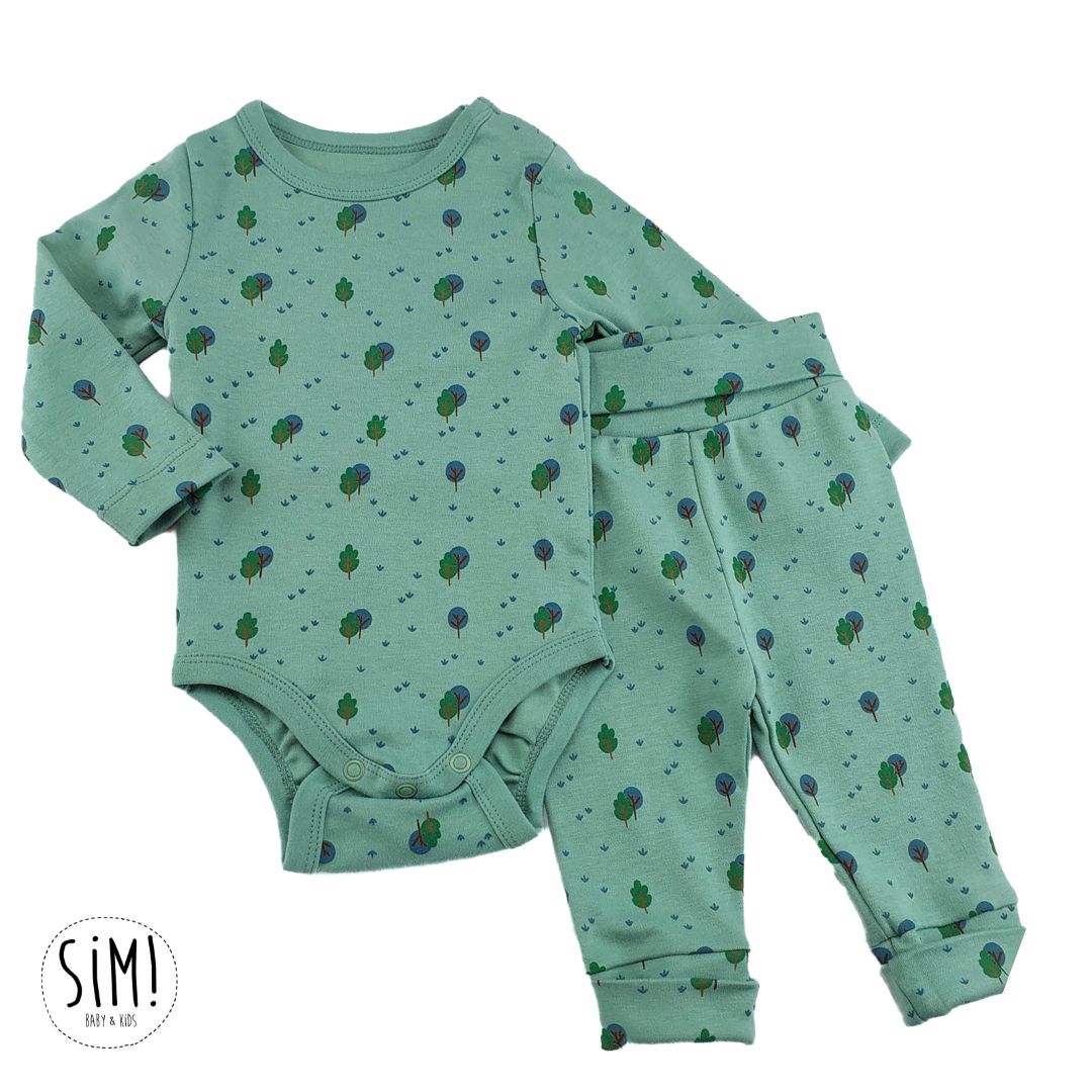Ensemble 2 pièces imprimé VERT