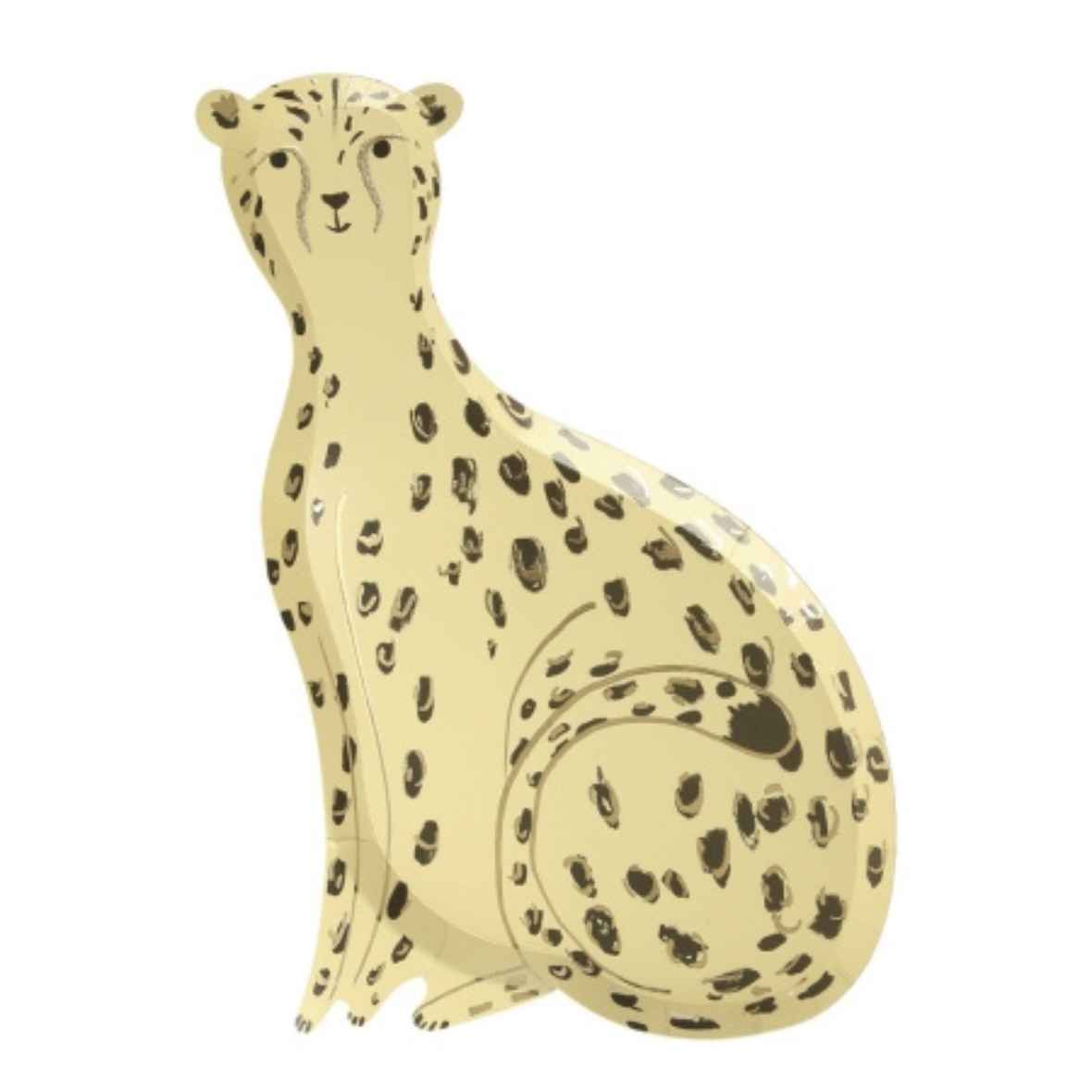 8 grandes assiettes guépard