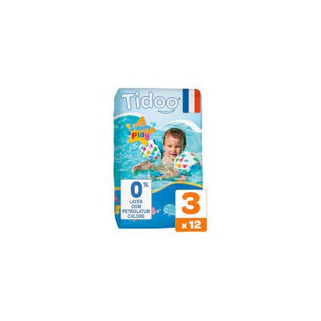 TIDOO CULOTTES DE BAIN T3/S 4-9KG 12 U