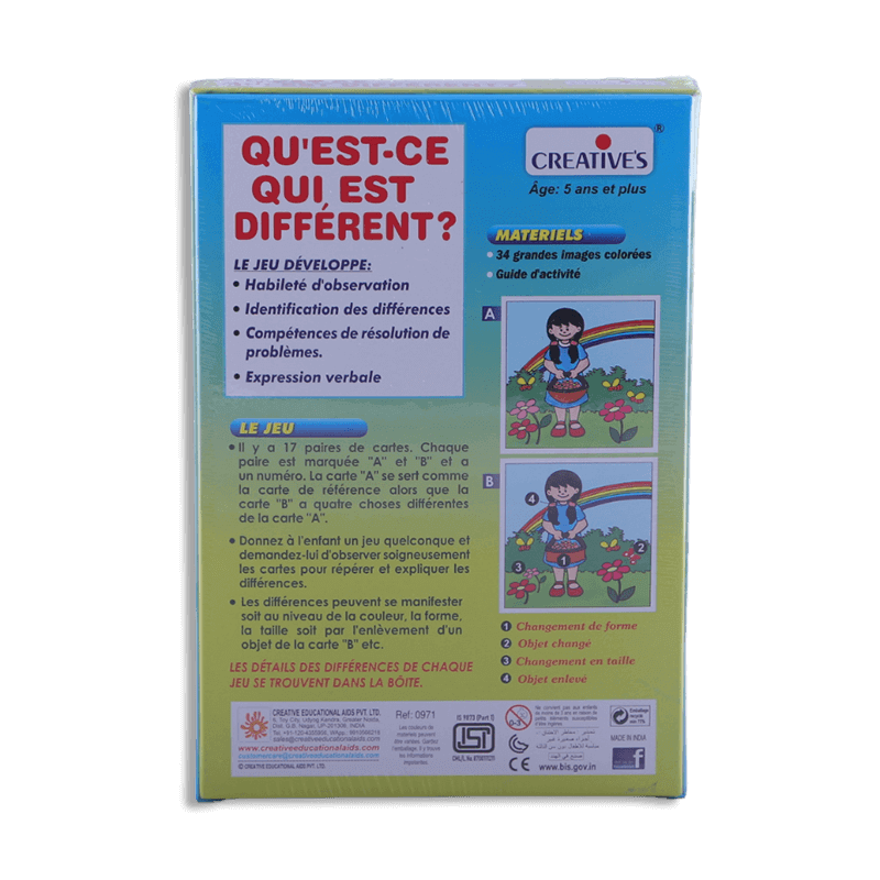 Creative's - Qu'est-ce qui est Différent? / 5+ans