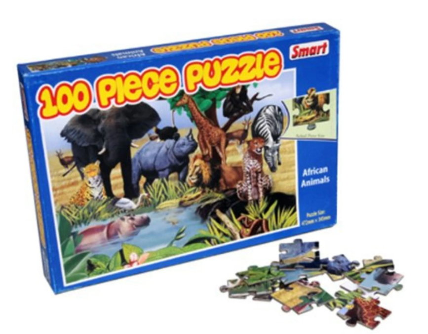 Smart - 100 Piece Puzzle - African animals / 6+ ans
