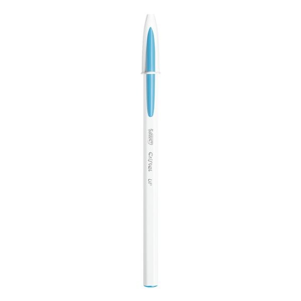 BIC Cristal UP - Stylo à bille - bleu turquoise - pointe moyenne (1,2 mm)