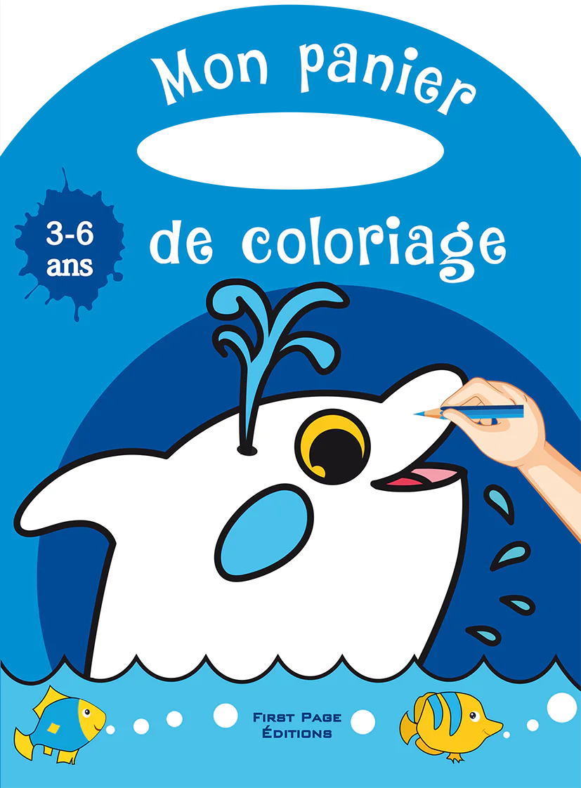 ANIMAUX DE LA MER MON PANIER DE COLORIAGE