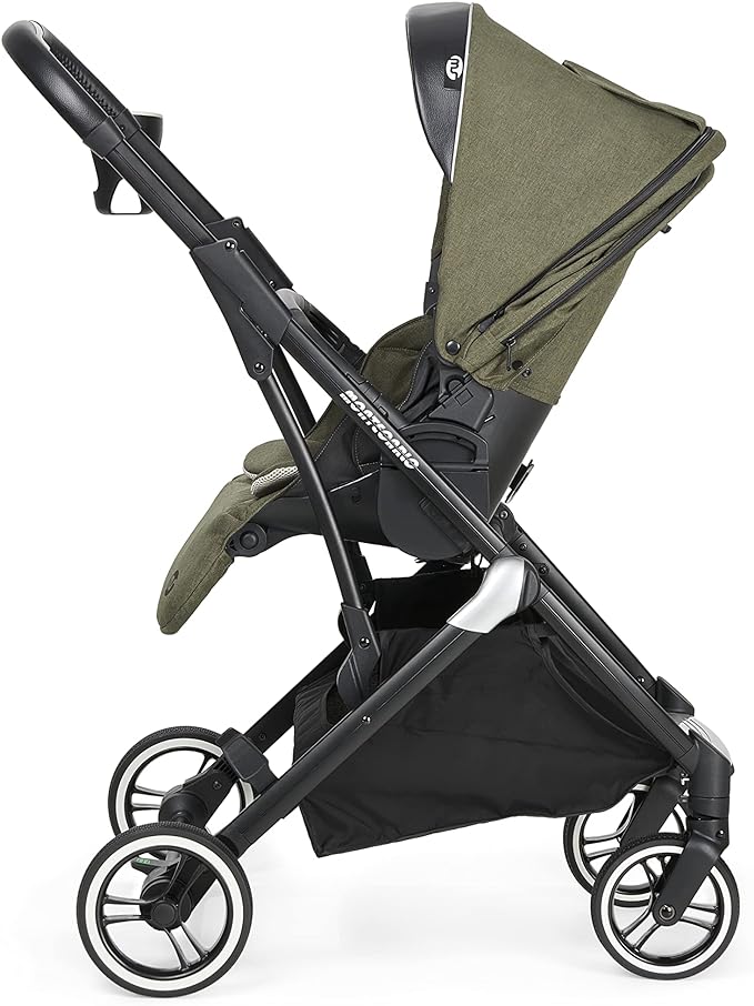 ms 21415 - Poussette bébé Montecarlo Grande, poussette extractible, pliable facile et compacte, unisexe, vert