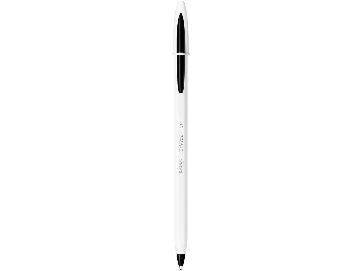 BIC Cristal UP - Stylo à bille - noir - pointe moyenne (1,2 mm)