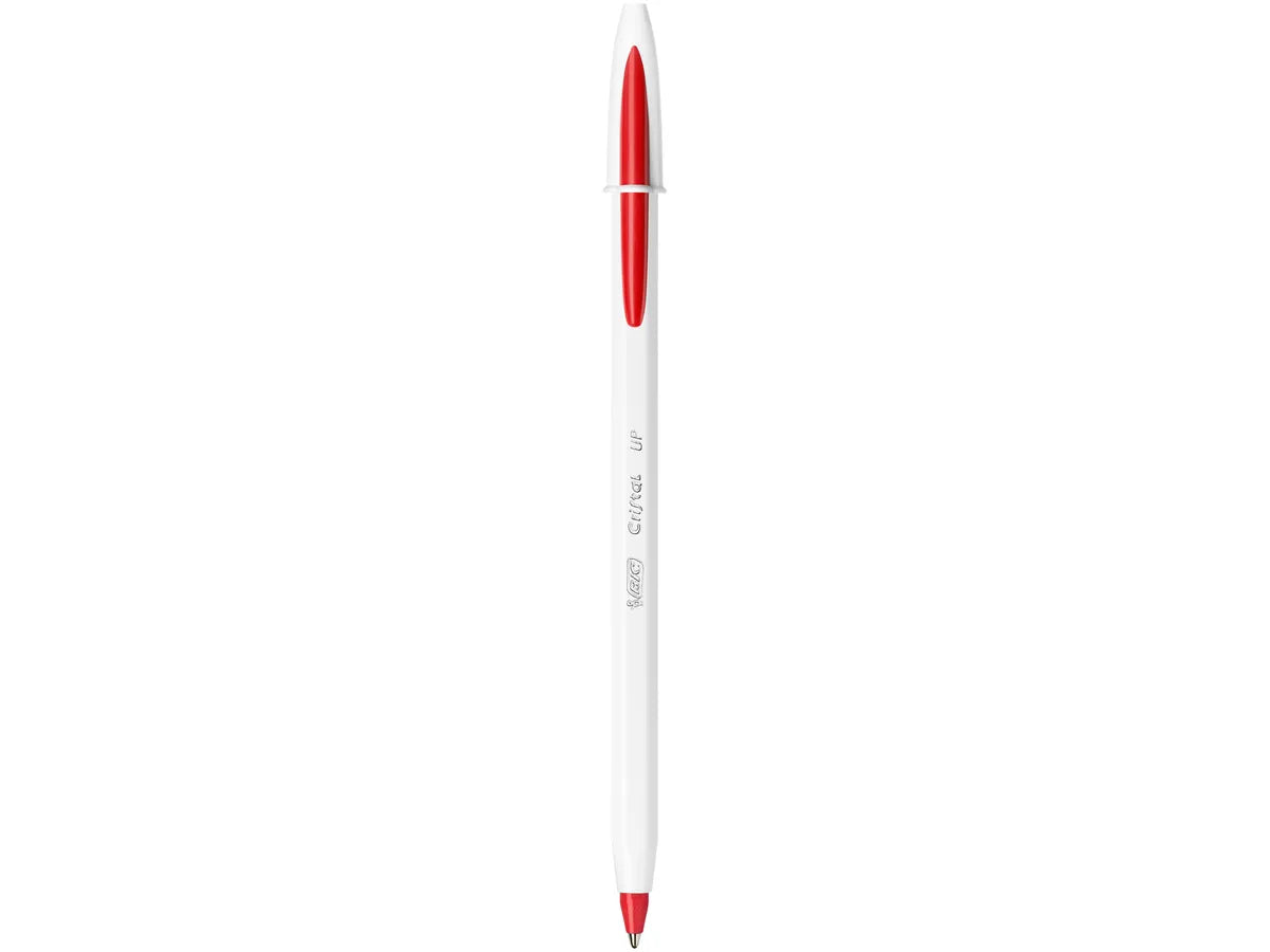 BIC Cristal UP - Stylo à bille - rouge - pointe moyenne (1,2 mm)
