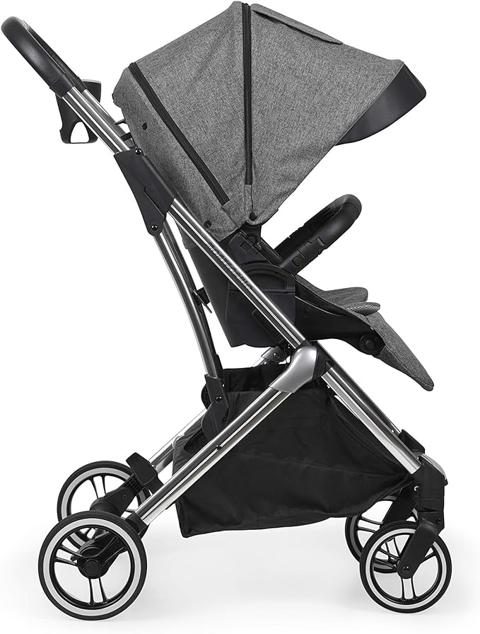 Innovaciones Ms 21414 – Grande poussette, chariot, capote extensible, pliage facile et compact, unisexe, gris