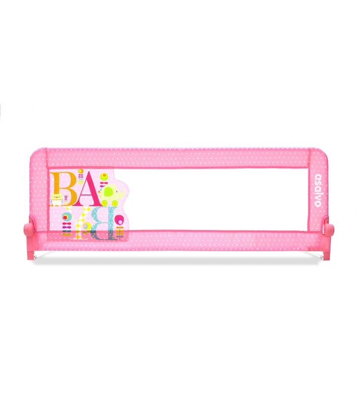 Barrière de lit gigogne 150 cm rose