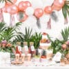 Serviettes Happy birthday rose gold