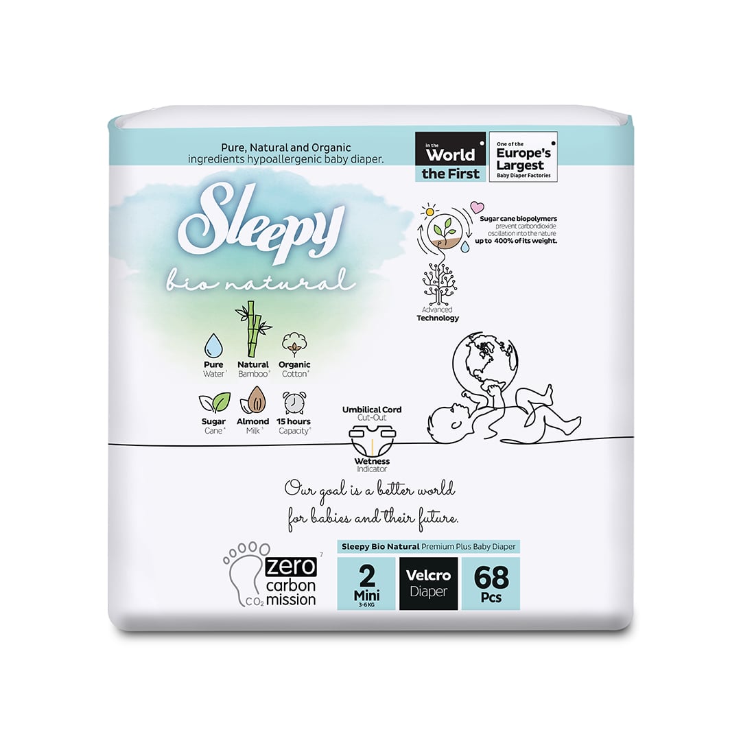 SLEEPY Bio Natural Couche Biologique Double Jumbo Mini T2
