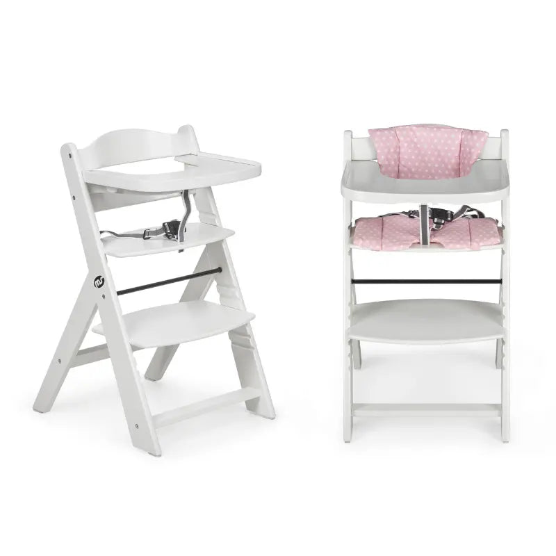 Chaise haute bébé en bois