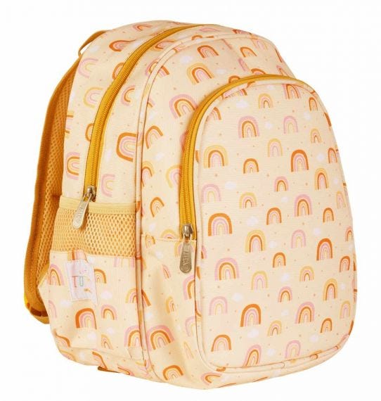 A Little Lovely - cartable arc-en-ciel terracotta m2