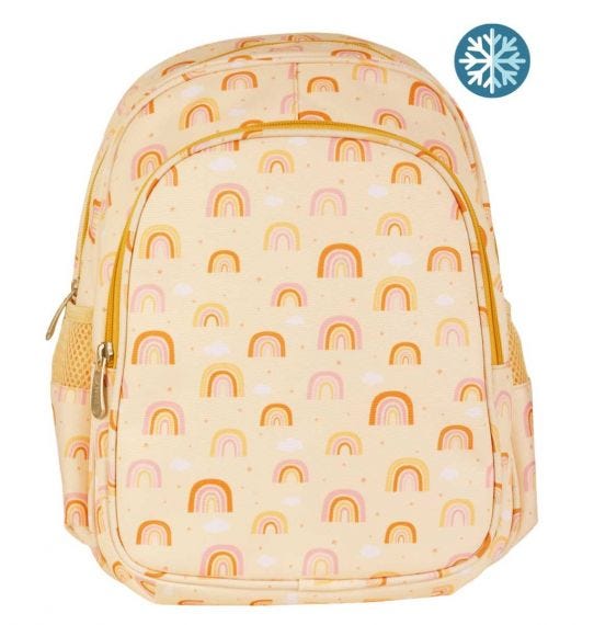 A Little Lovely - cartable arc-en-ciel terracotta m2