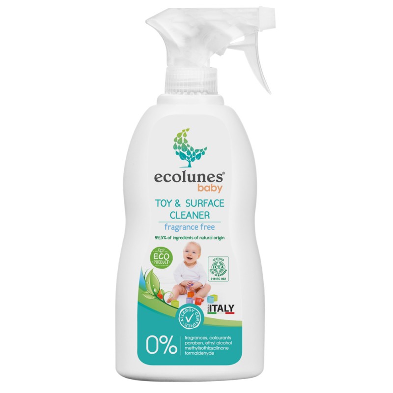 search ECOLUNES SPRAY NETTOYANT JOUETS ET SURFACES POUR BÉBÉ ÉCOLOGIQUE ET HYPOALLERGÉNIQUE – 300 ML