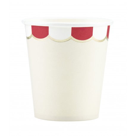 Gobelets festonnées rouge