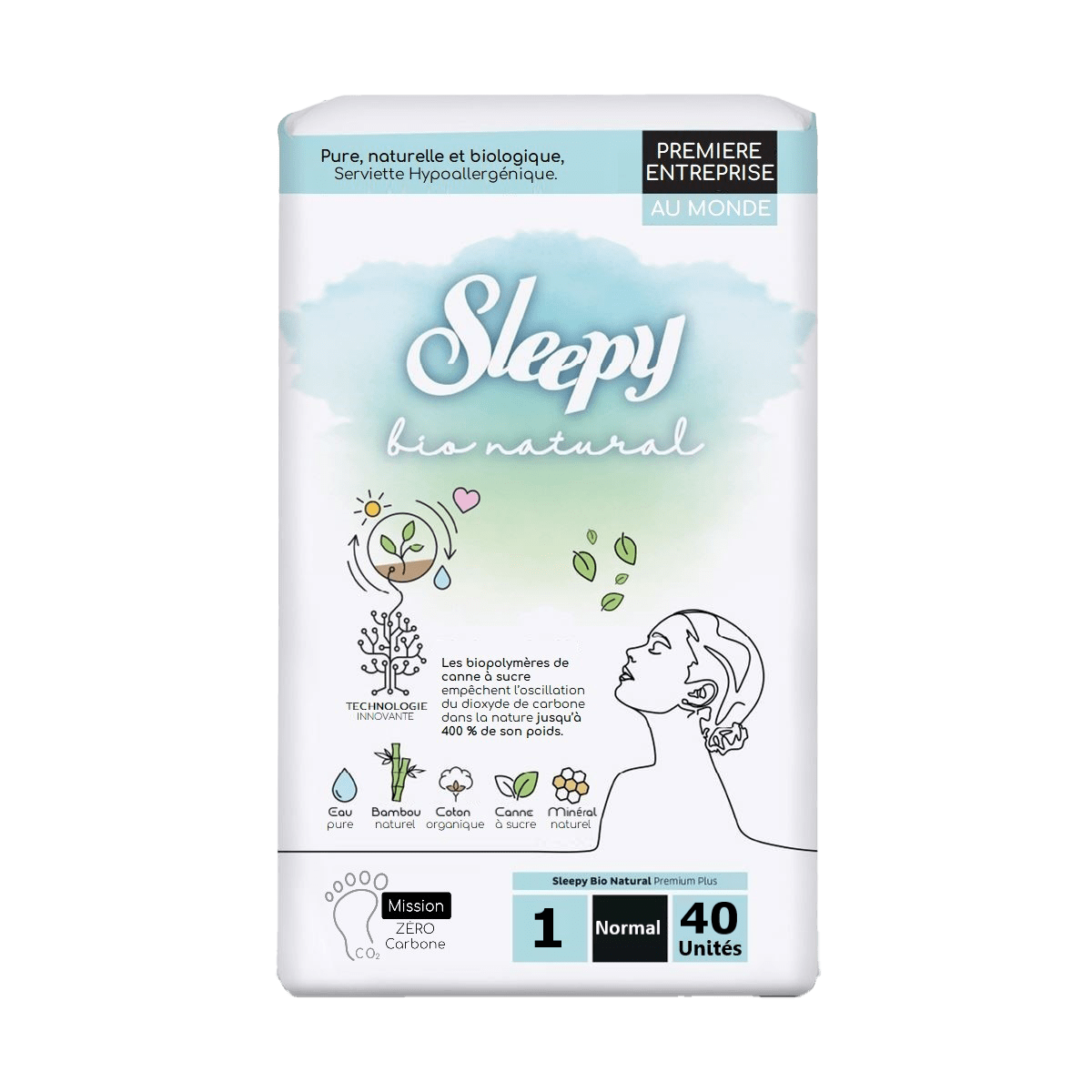 Sleepy Bio Daily Painty Liner Normal - 40 PCS