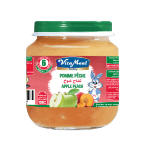 Vitameal pomme et pêche 130G