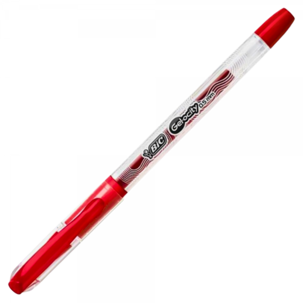 STYLO BIC GEL-OCITY SMOOTH STIC 0.5MM / ROUGE