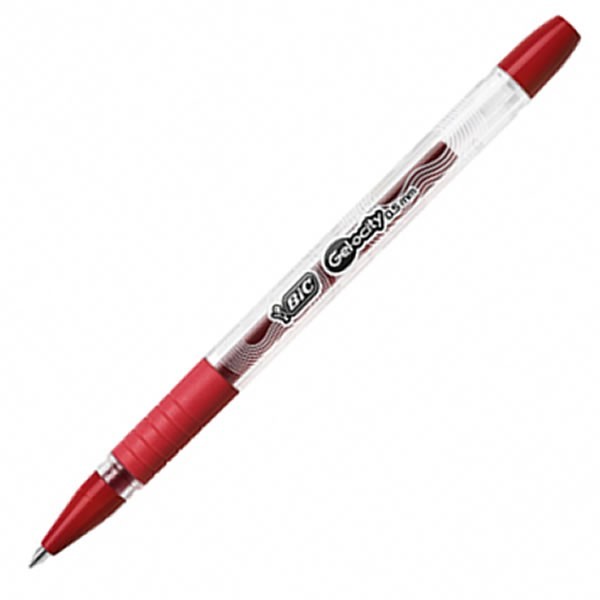 STYLO BIC GEL-OCITY SMOOTH STIC 0.5MM / ROUGE