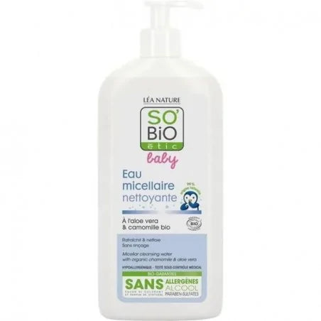 SO BIO EAU MICELLAIRE NETTOYANTE - HYPOALLERGENIQUE 500ML