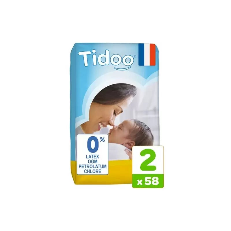TIDOO COUCHE NEWBORN T2/S 3-6KG 58U