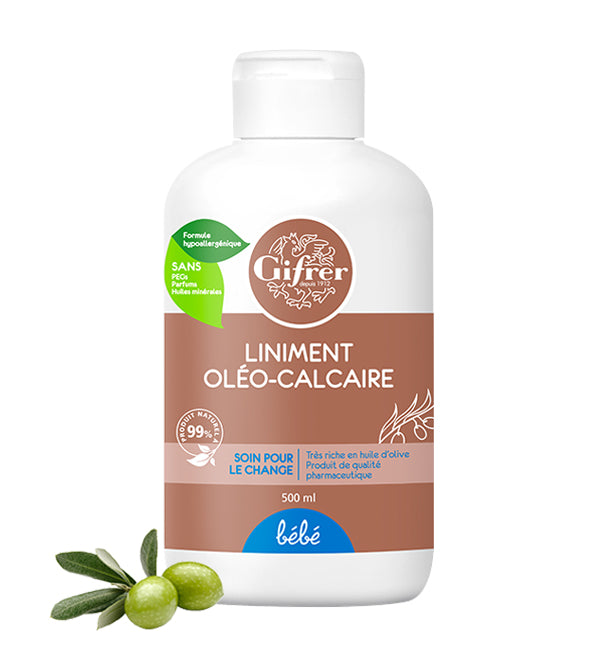 GIFRER LINIMENT OLEO-CALCAIRE HUILE OLIVE EXTRA FL 500ML