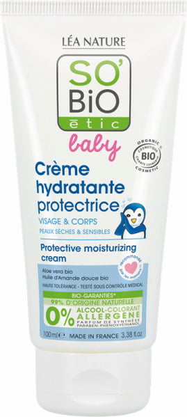 SO BIO BABY CREME HYDRATANTE PROTECTRICE VISAGE ET CORPS 100ML