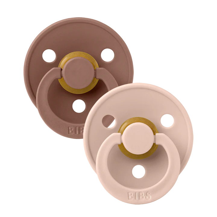 Set de 2 sucettes Wood chuck/ blush 0-6 mois