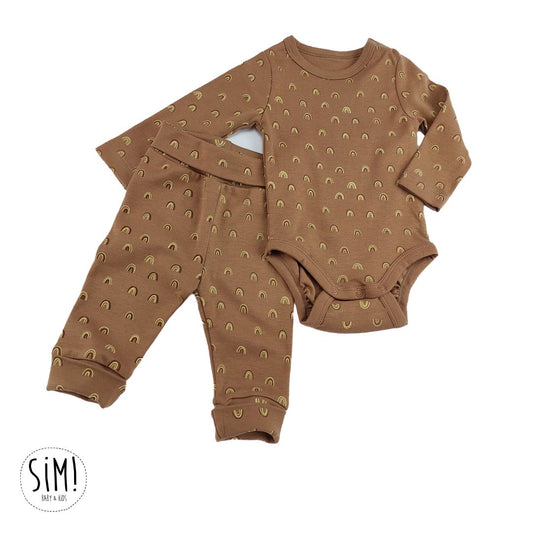 Ensemble 2 pièces imprimé MARRON