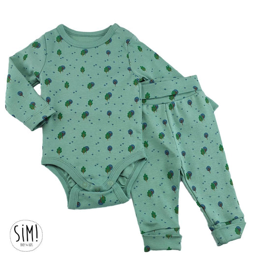 Ensemble 2 pièces imprimé VERT