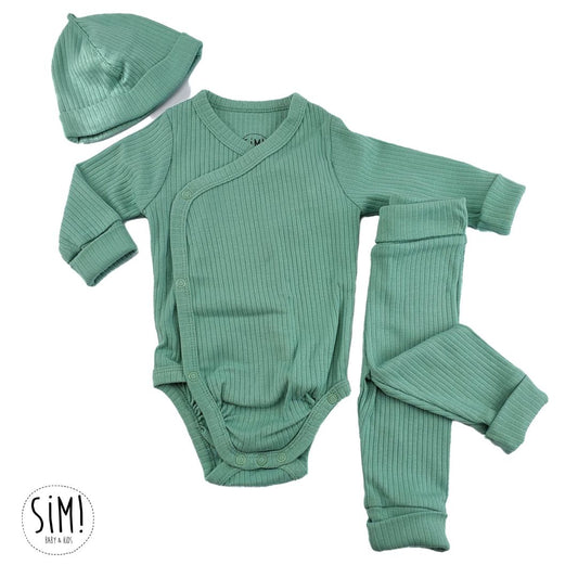 Ensemble évolutif 3 pièces vert