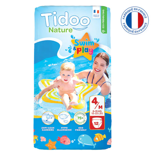 TIDOO CULOTTES DE BAIN T4/M 8-15KG 12 U