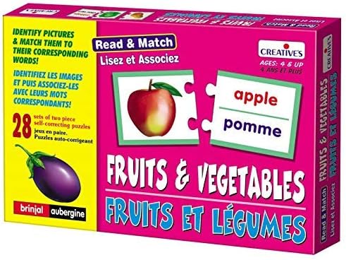 Creative's - Fruits et Légumes/ Lisez & Associez 4+ans