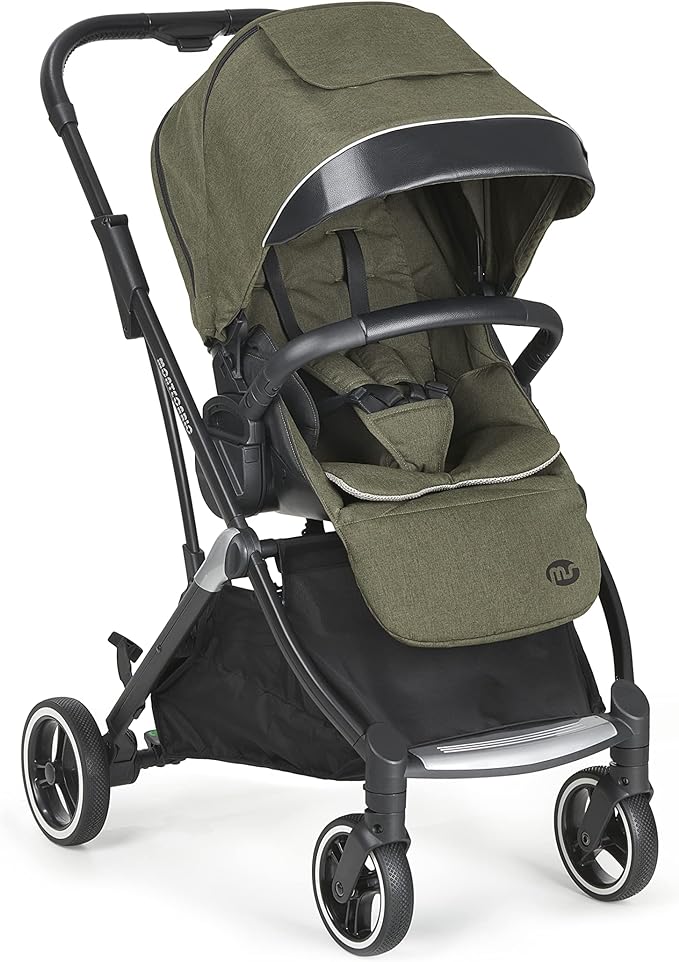 ms 21415 - Poussette bébé Montecarlo Grande, poussette extractible, pliable facile et compacte, unisexe, vert
