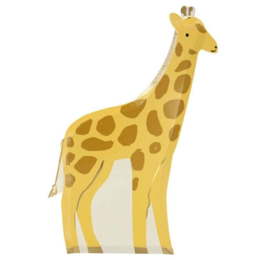 8 grandes assiettes girafe