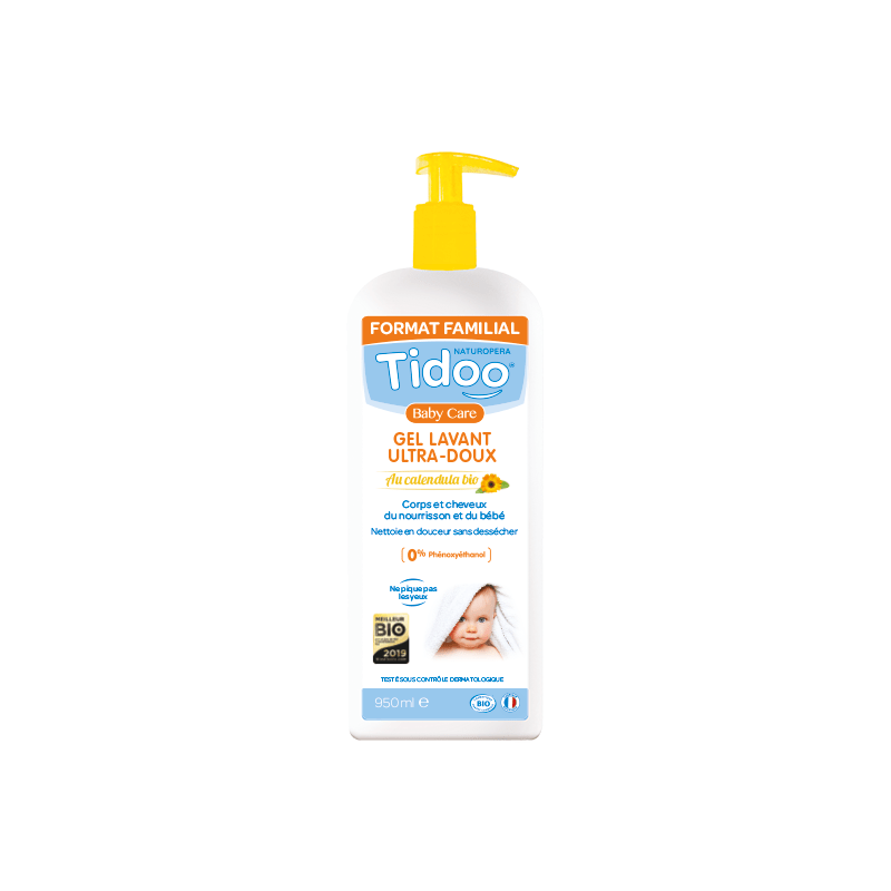 TIDOO GEL LAVANT MOUSSANT UTRADOUX AU CALENDULA 950ML