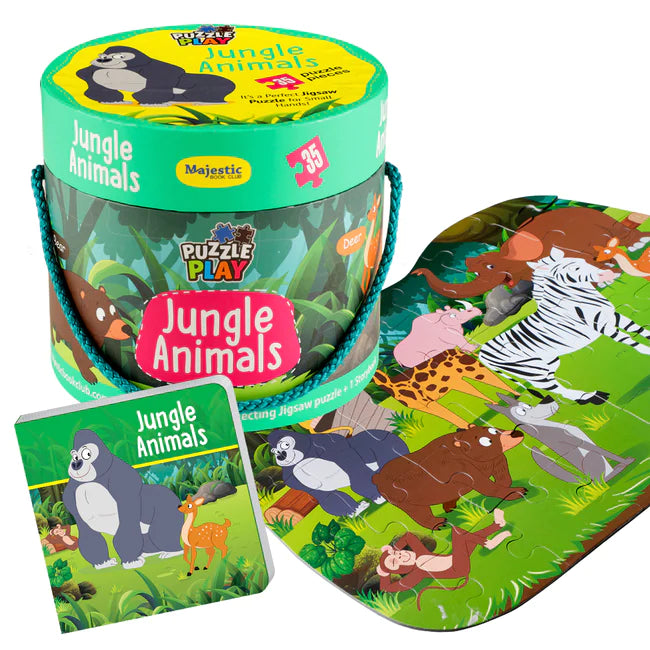 First Step Puzzles - JUNGLE ANIMAL BOOK