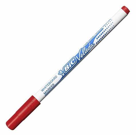 Marqueur tableau blanc Bic Velleda 1721 pointe fine 1,4 mm - Rouge