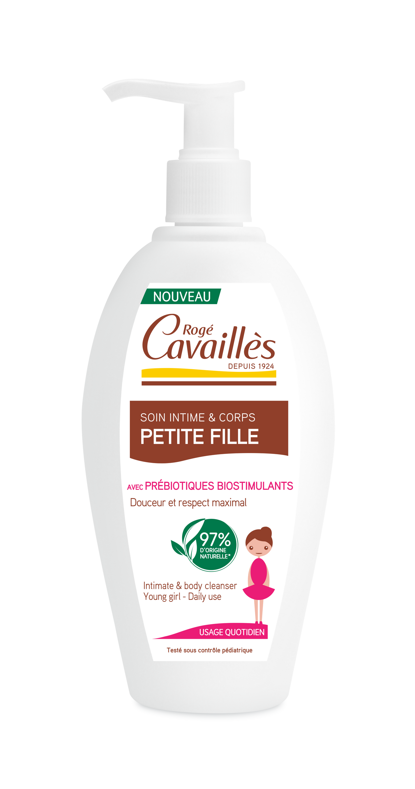 ROGÉ CAVAILLÈS SOIN NATUREL TOILETTE INTIME PETITE FILLE 250 ML