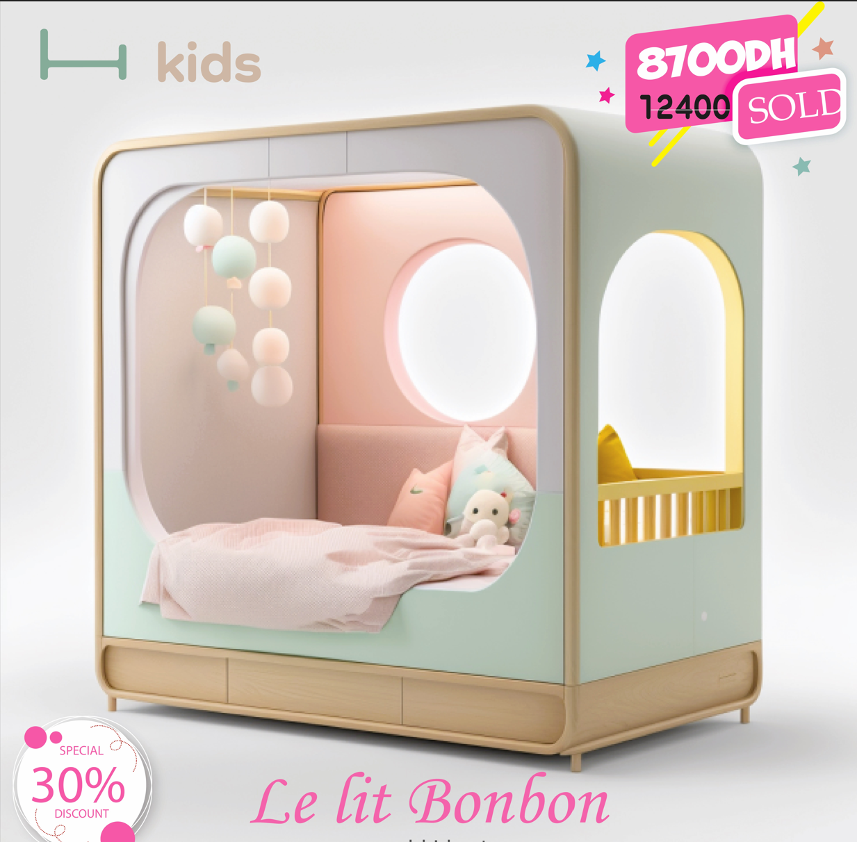 Le lit Bonbon