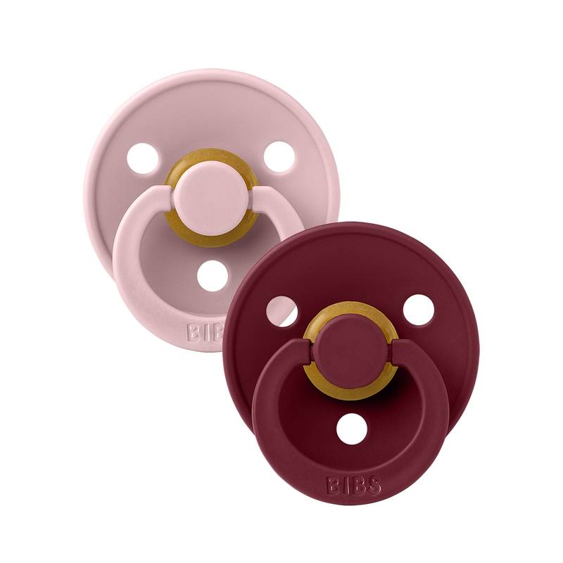 Set de 2 sucettes Pink plum/ Elderberry 0-6 mois