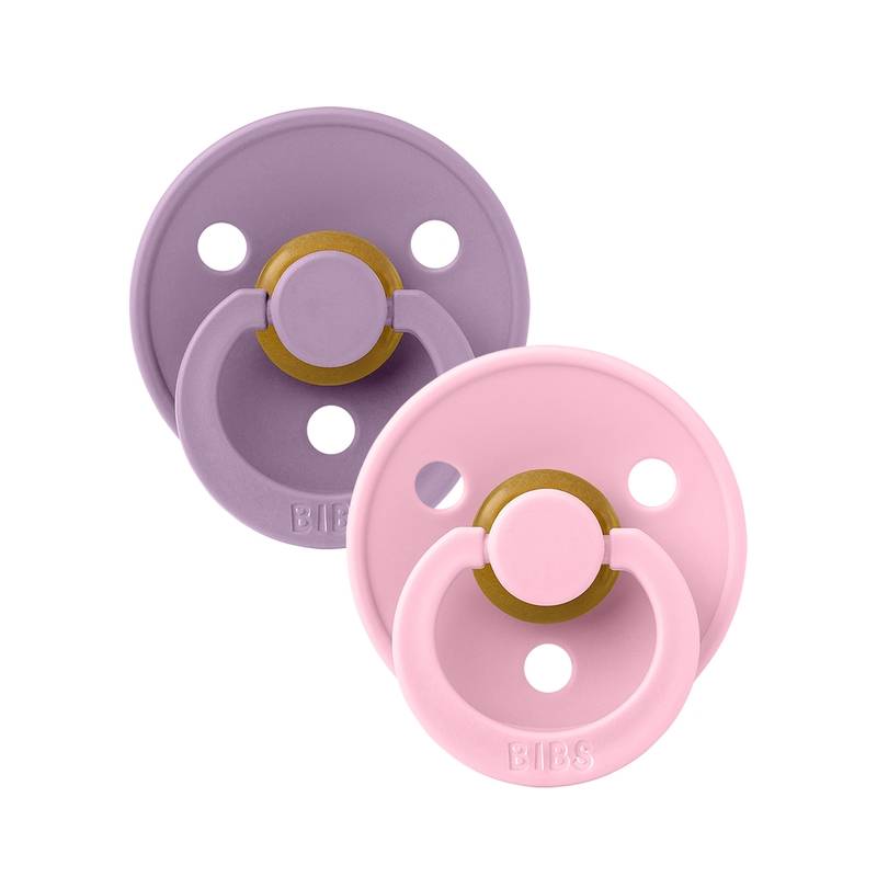 Set de 2 sucettes lavender baby/ pink 0-6 mois