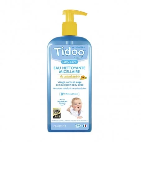 TIDOO EAU NETTOYANTE MICELLAIRE AU CALENDULA BIO 500ML