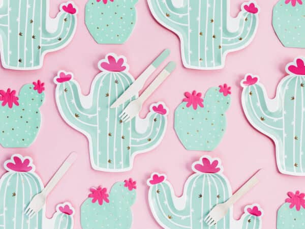 Assiettes forme Cactus