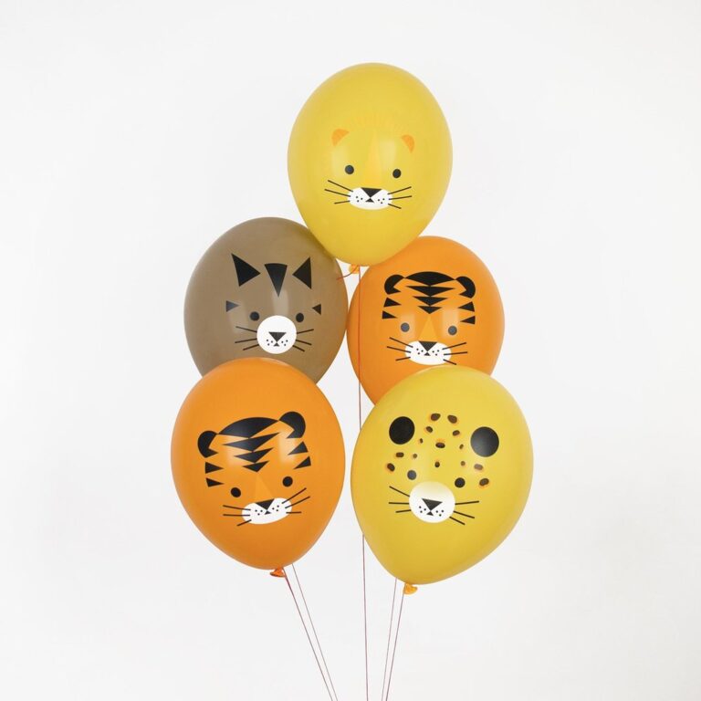 6 Ballons tatoués mini-félins