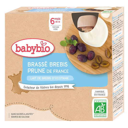 BABYBIO GOURDE BRASSE BREBIS PRUNE 4 X 85G