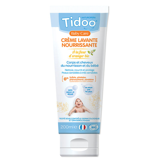 Tidoo Crème Lavante Nourrissante à La Fleur d’Oranger 200Ml