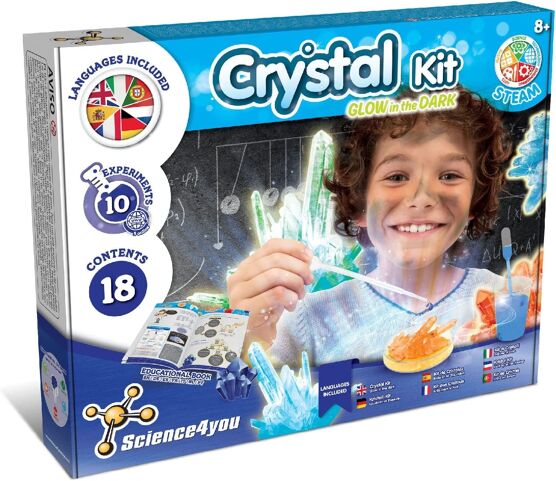 Science4you - Crystal Kit - Glow in the DARK 8+ ans